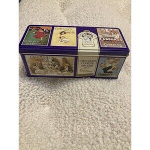 CADBURY’S Vintage Chocolate FINGERS COOKIES Metal Tin Box Container Hinge EMPTY